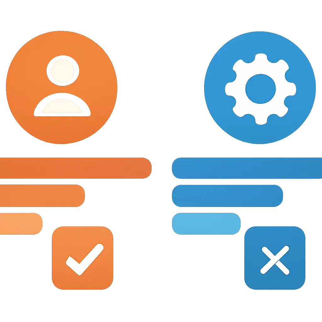 Infographic comparing options using coloured bars and icons only, no text or labels, flat design, 92 Game